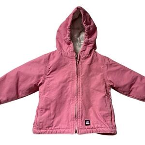 Berne ~ Coat ~ Baby Girls ~ 18 Months ~ Pink ~ Full Zip ~ Hooded ~ Fleece Lining